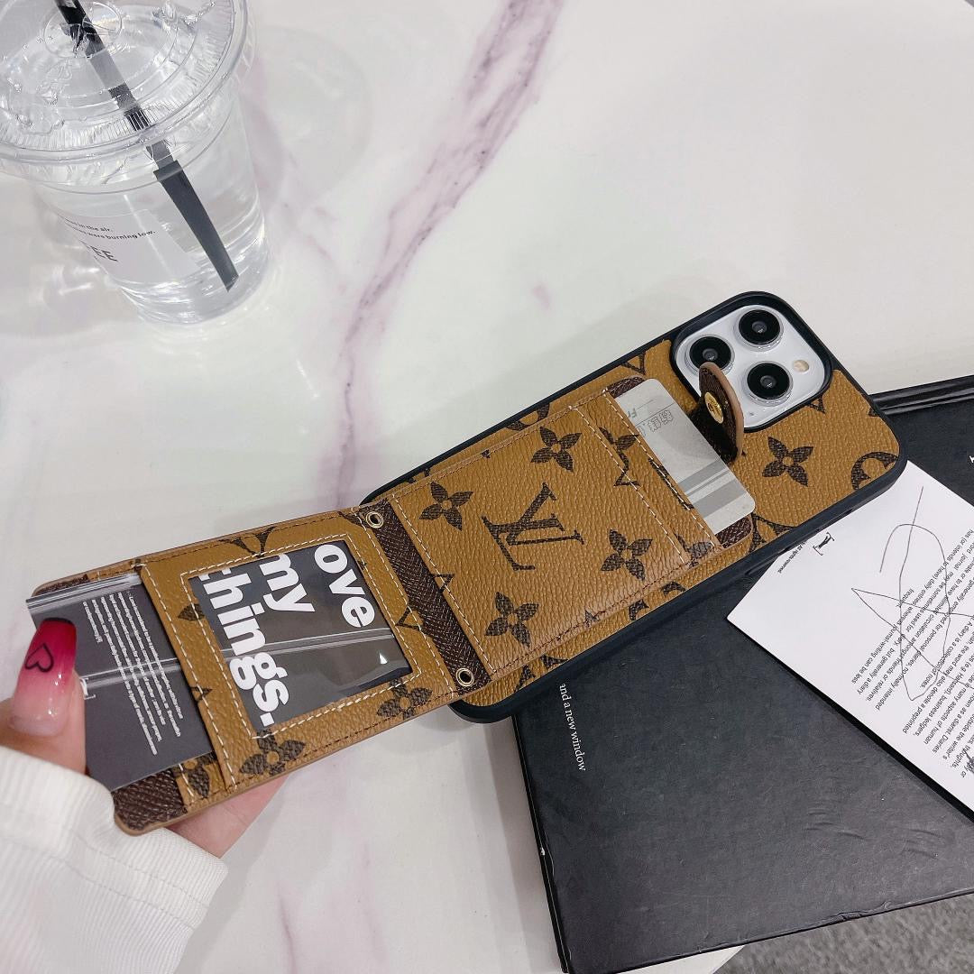 Louis Vuitton Phone Case Cards Holder Crossbody For 12 13 14 15 16 Pro Max Plus Models