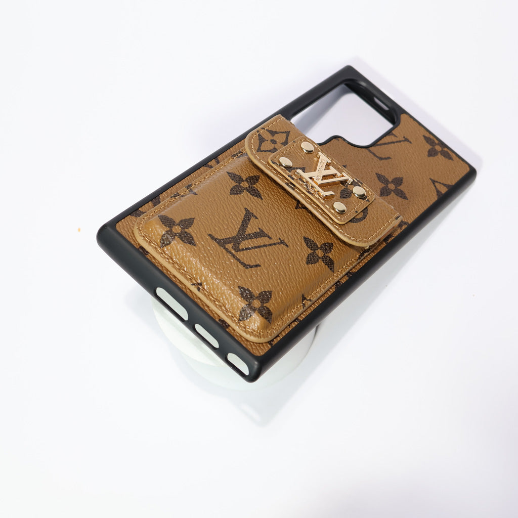 Louis Vuitton Galaxy Case Card Holder For Samsung S22 23 24 25 26 Plus Ultra Series
