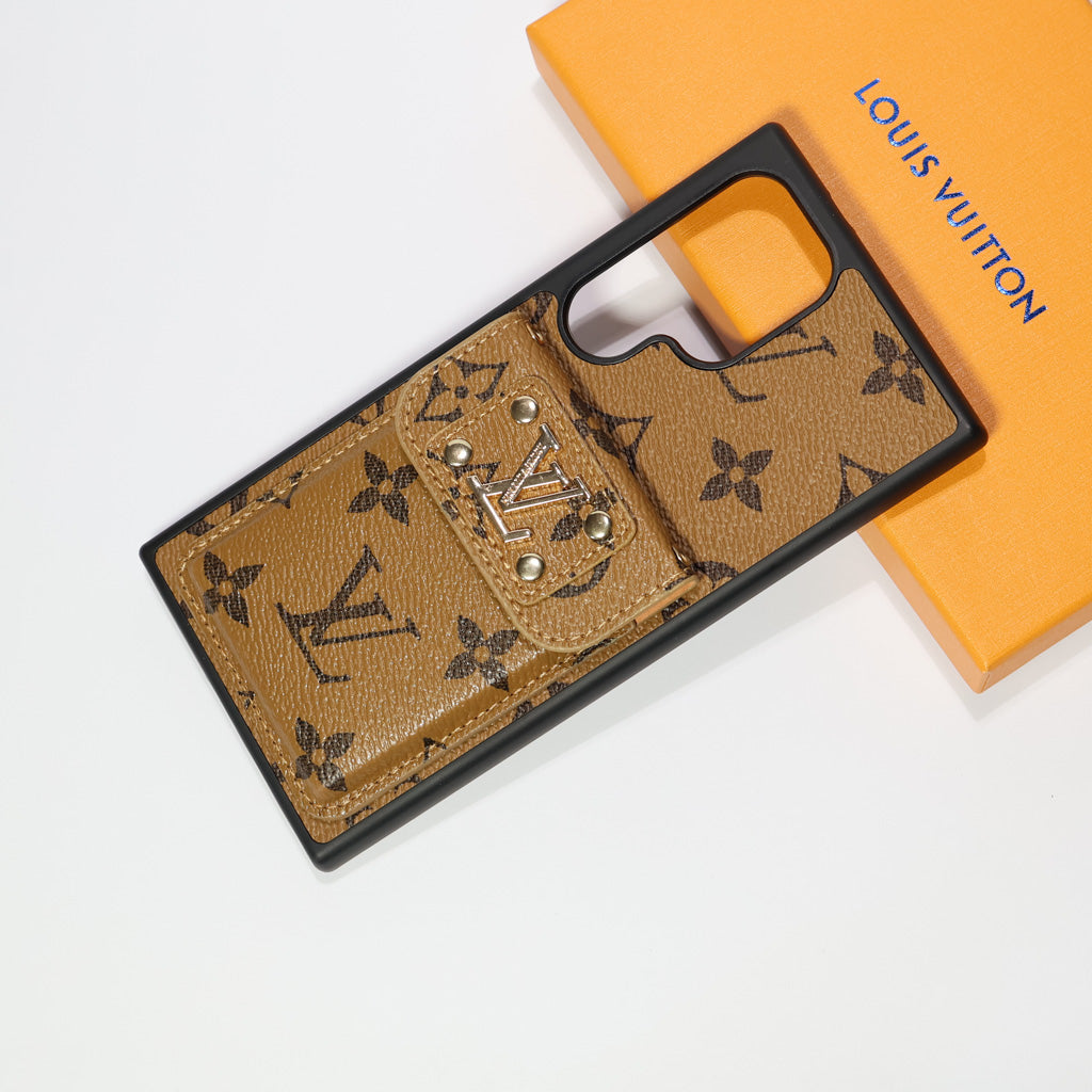 Louis Vuitton Galaxy Case Card Holder For Samsung S22 23 24 25 26 Plus Ultra Series