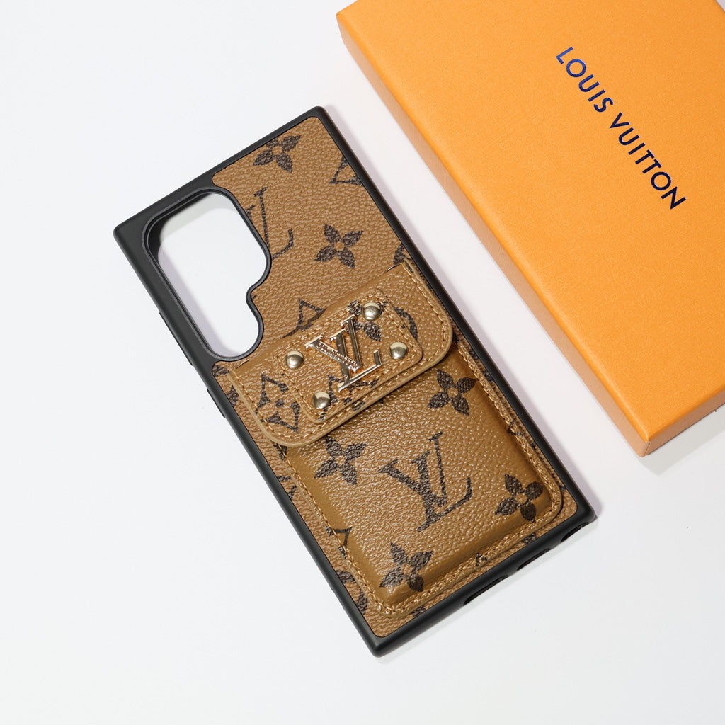 Louis Vuitton Galaxy Case Card Holder For Samsung S22 23 24 25 26 Plus Ultra Series