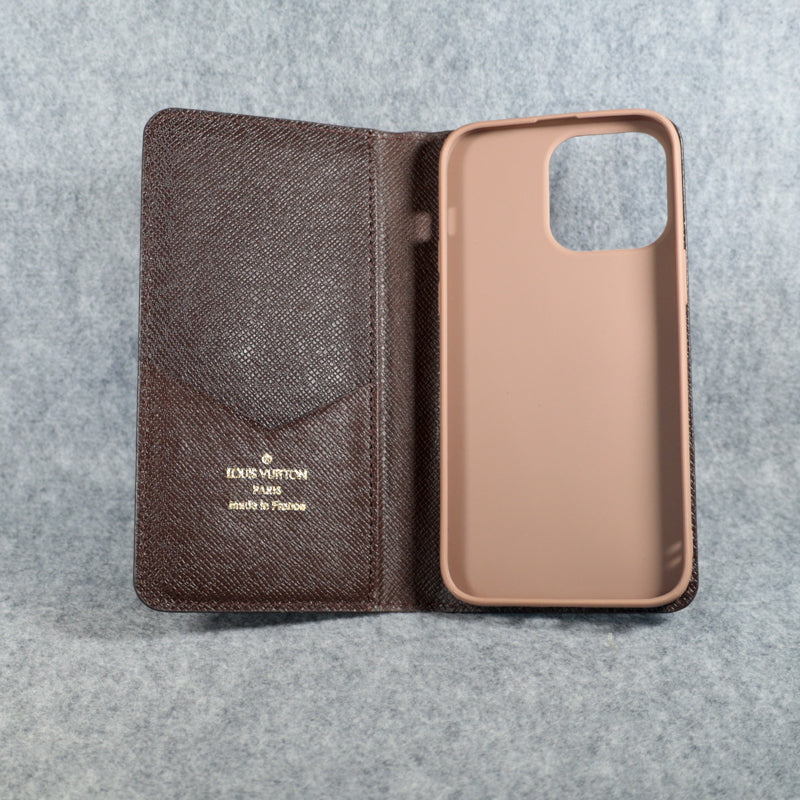 Louis Vuitton Phone Case Wallet For Iphone 12 13 14 15 16 Pro Max Plus Brown Monogram