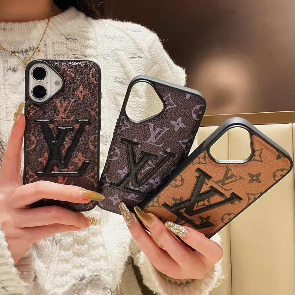 Stylish Louis Vuitton Phone Cover Logo Initial For Iphone 13-16 Pro Max