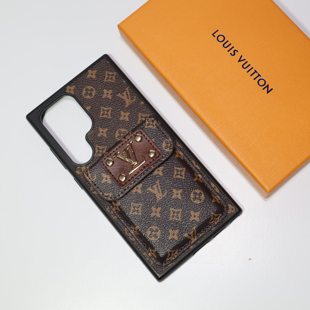 Samsung Galaxy Louise Vuitton Phone Case Card Slot For S22 23 24 25 26 Ultra Plus Series