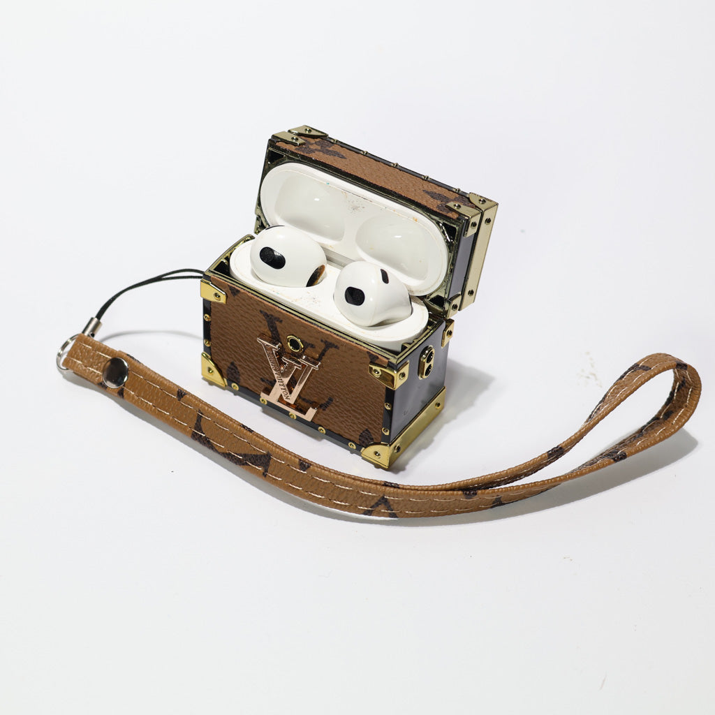 Lv Trunk Airpods Case For 2Nd / 3Rd / Pro / Pro 2 / Generation