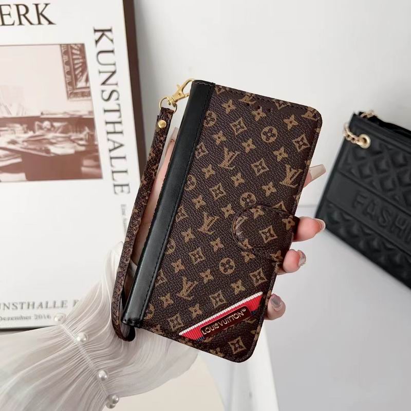 Fashion Designer Iphone Wallet Case Card Holder Kickstand For 12 13 14 15 16 Pro Max Plus Series