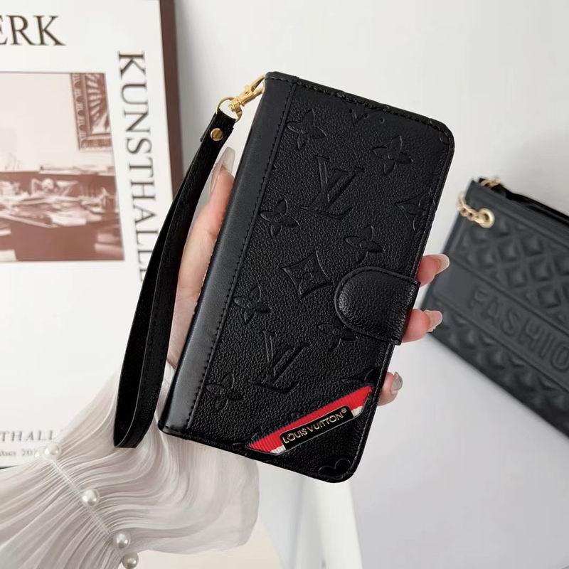 Fashion Designer Iphone Wallet Case Card Holder Kickstand For 12 13 14 15 16 Pro Max Plus Series
