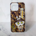 Lv Transparent Phone Case Labubu Monogram Pattern
