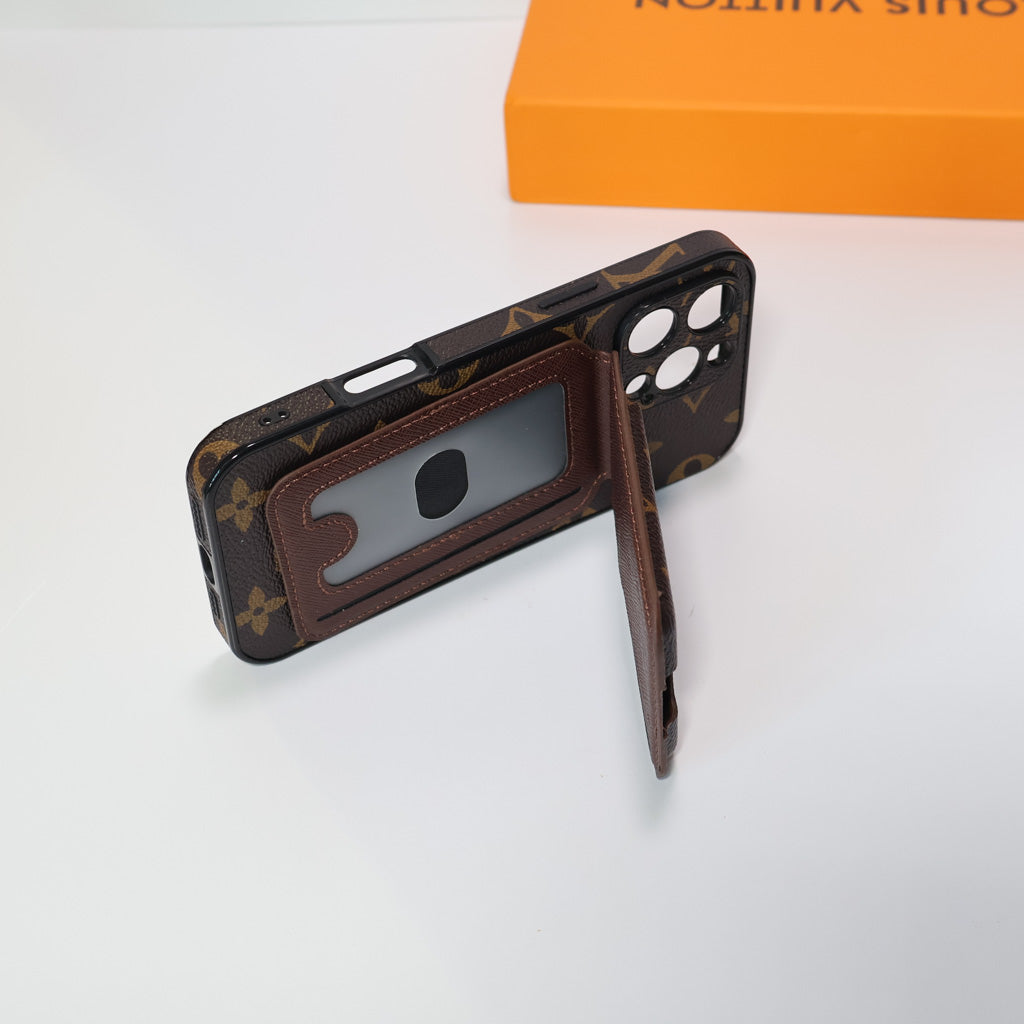 Lv Magsafe Iphone Case Magnetic Card Holder For 13-16 / Pro / Pro Max / Plus