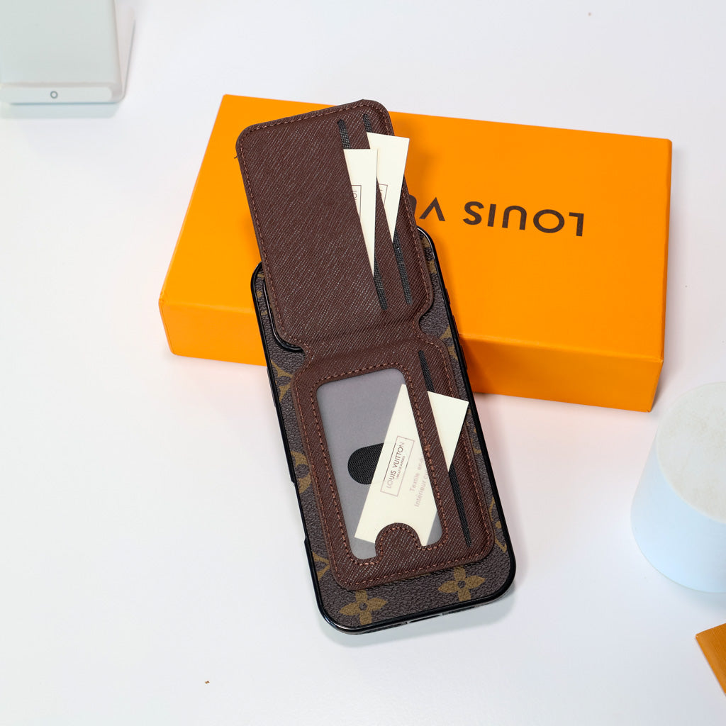 Lv Magsafe Iphone Case Magnetic Card Holder For 13-16 / Pro / Pro Max / Plus