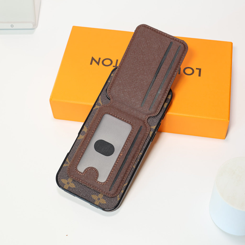 Lv Magsafe Iphone Case Magnetic Card Holder For 13-16 / Pro / Pro Max / Plus