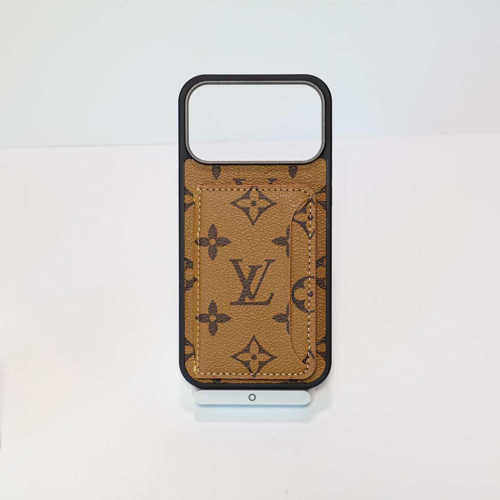 Fashion Leather Card Holder Lv Case Wallet Iphone 17 / Pro / Max / Air