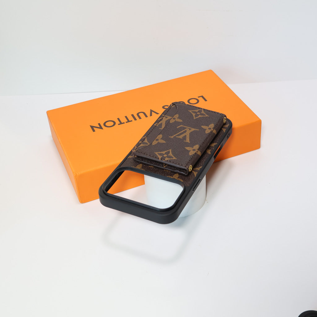 Fashion Leather Card Holder Lv Case Wallet Iphone 17 / Pro / Max / Air