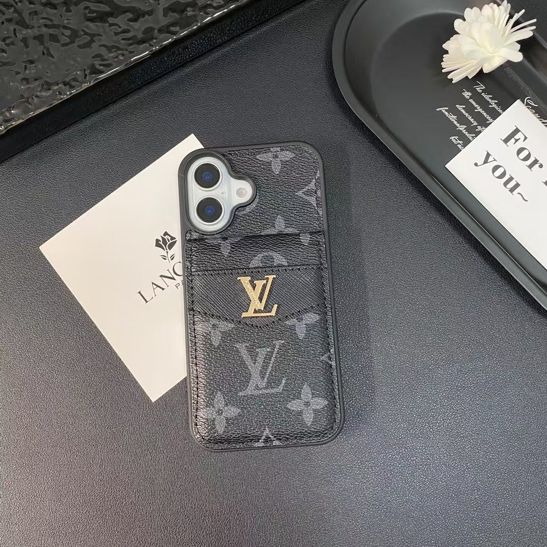 Louis Vuitton Iphone Case 16 / 16 Plus Folding Wallet Card Slot