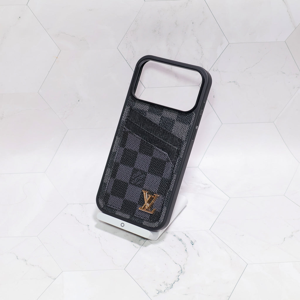 Lv Iphone Card Holder Case For 12-17 / Pro / Pro Max / Plus / Air