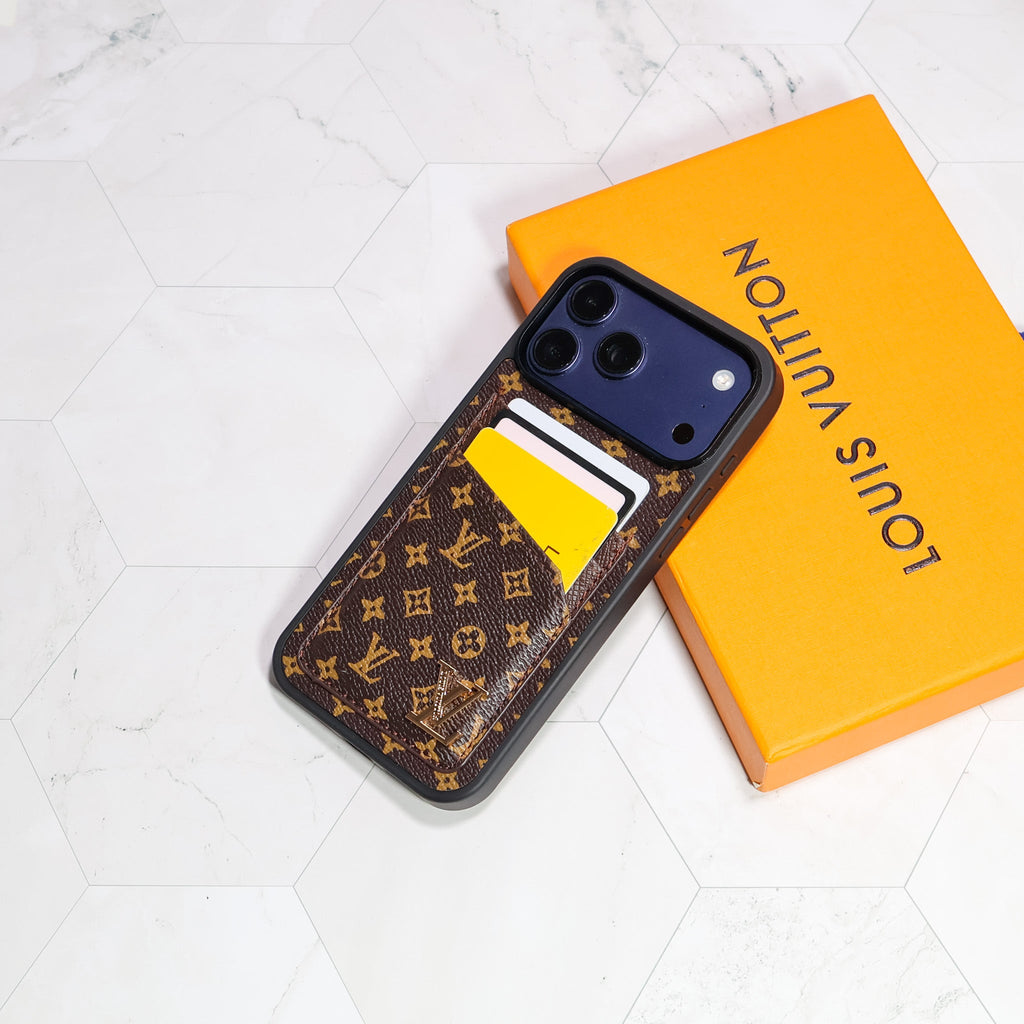 Lv Iphone Card Holder Case For 12-17 / Pro / Pro Max / Plus / Air
