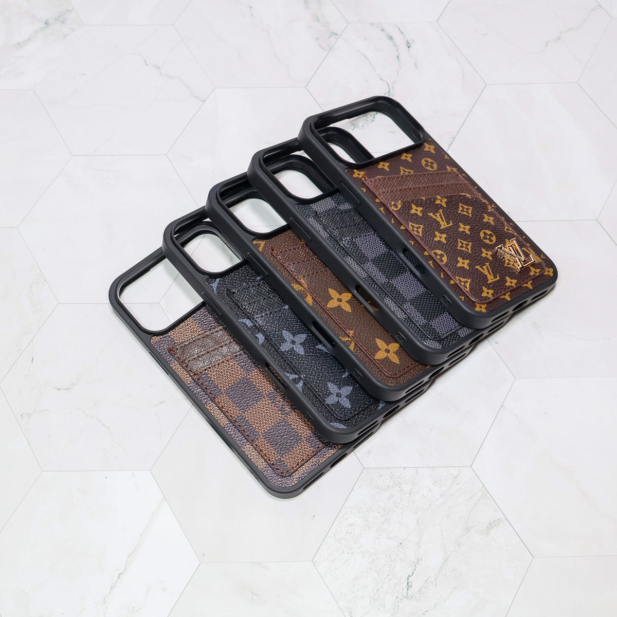 Lv Iphone Card Holder Case For 12-17 / Pro / Pro Max / Plus / Air