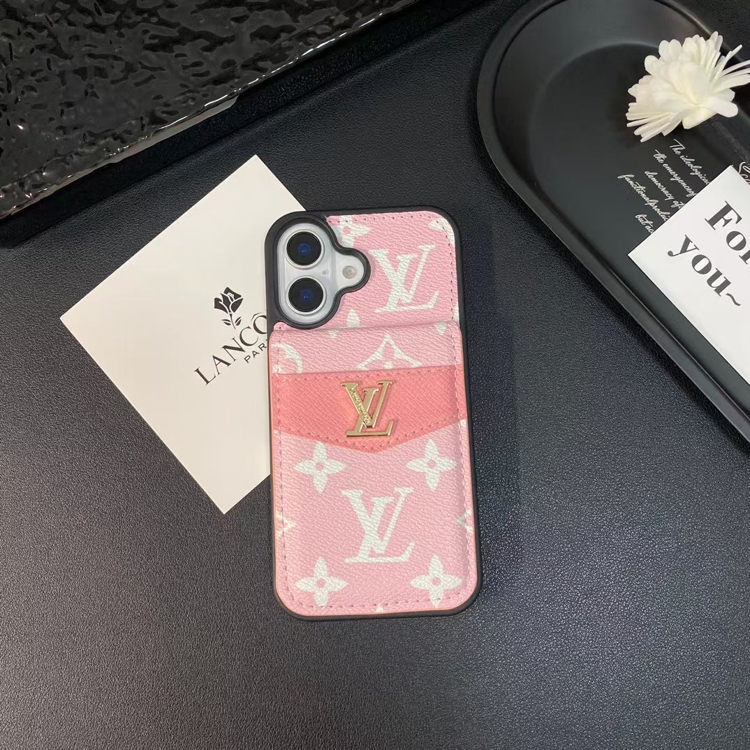 Louis Vuitton Iphone Case 16 / 16 Plus Folding Wallet Card Slot