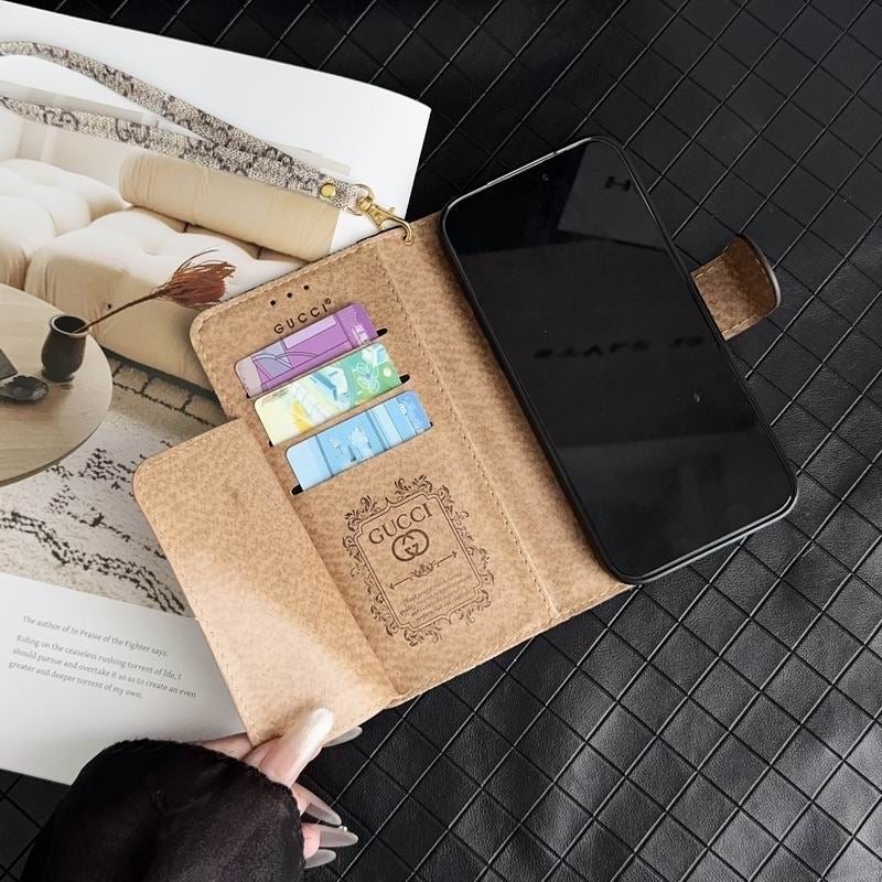Lv Iphone Case Wallet For 12-17 / Pro/ Pro Max / Plus/ Air
