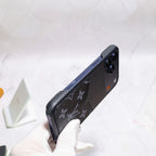 Black Monogram Lv Iphone Case For 12-17 Series