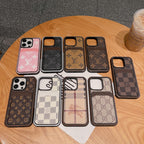 Lv Phone Case Card Holder Fashion Leather For Iphone 12 13 14 15 Pro Max Plus
