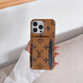 Lv Wallet Card Phone Case For Iphone 11 12 13 14 15 16 Pro Max Plus
