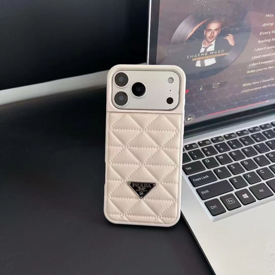 Luxury Prada Iphone Cover For 17 / Pro / Pro Max / Air / Series