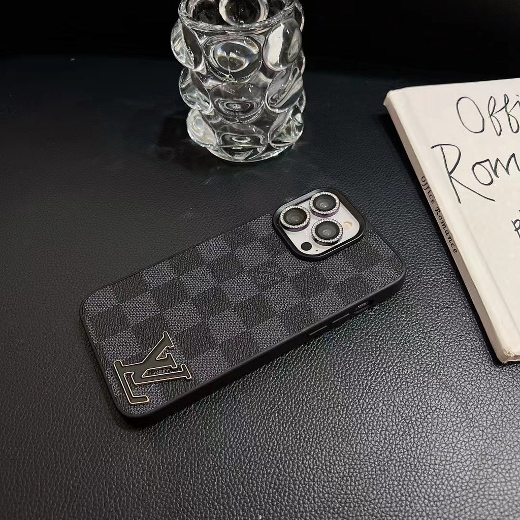 Lv Monogram Luxury Case Iphone 12 13 14 15 16 Pro Max