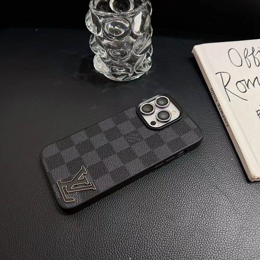 Lv Monogram Luxury Case Iphone 12 13 14 15 16 Pro Max