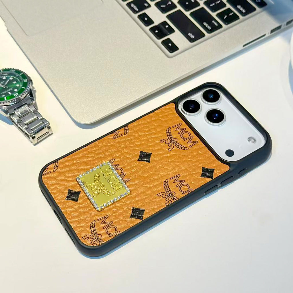 Iphone Case Mcm Style For 13-17 / Pro / Pro Max / Plus / Air