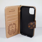 Lv Wallet Case Designer Style For Iphone X 11 12 13 14 15 16 Pro Max Plus