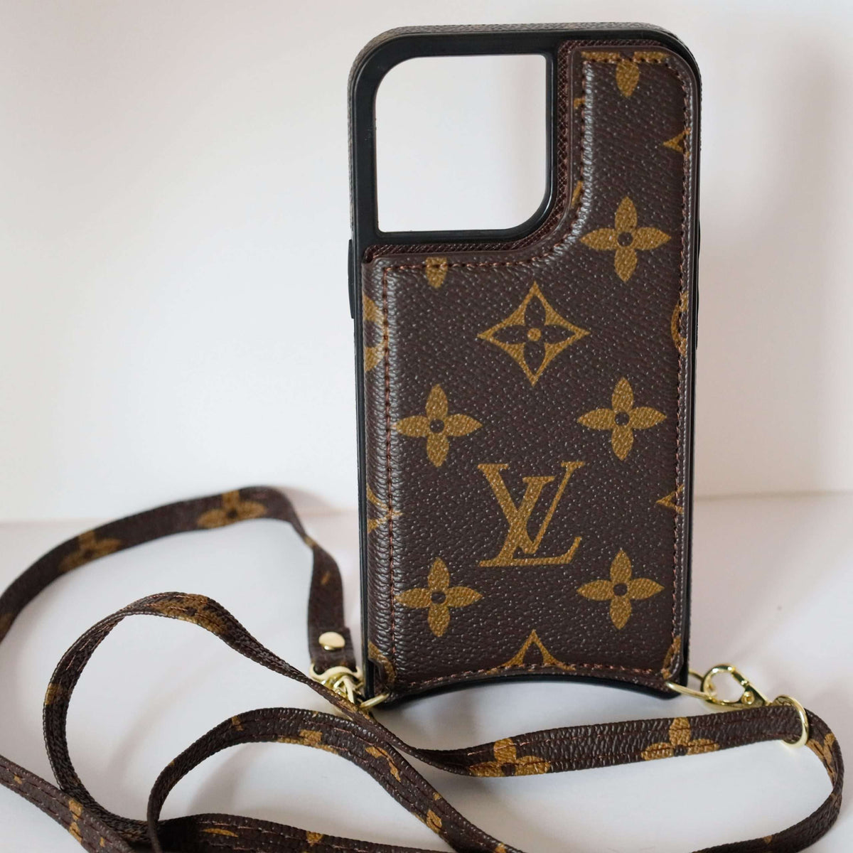 Lv Iphone 13 Pro Max Case Monogram Leather For 11 12 13 14 Pro Max Series