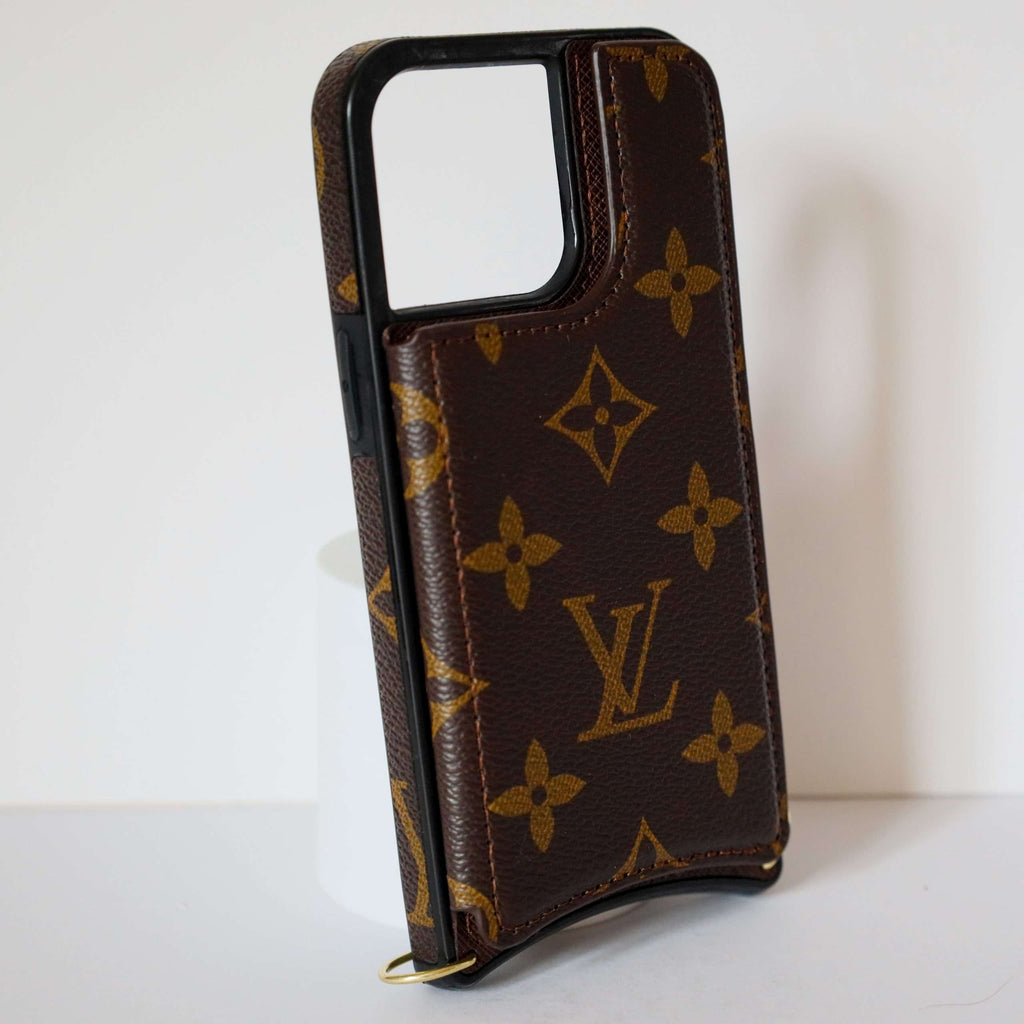 Lv Iphone 13 Pro Max Case Monogram Leather For 11 12 13 14 Pro Max Series