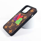 Embroidery Phone Case Fashion Leather For Iphone 12 13 Pro Max