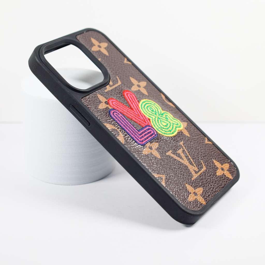 Embroidery Phone Case Fashion Leather For Iphone 12 13 Pro Max