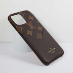Lv Card Holder Iphone Case Brown For Iphone X 11 12 13 14 Pro Max Series