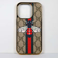 Luxury Designer Fly Print Case Electroplate Frame Iphone 11 12 13 14 15 Pro Max Plus