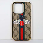 Luxury Designer Fly Print Case Electroplate Frame Iphone 11 12 13 14 15 Pro Max Plus