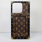 Luxury Trunk Case Iphone 11 12 13 14 15 16 Pro Max Plus With Kickstand