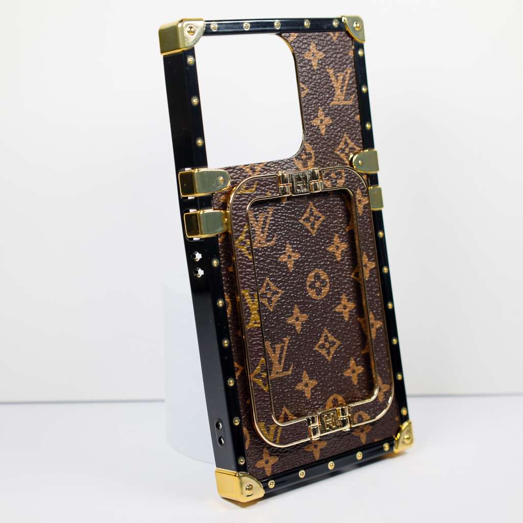 Luxury Trunk Case Iphone 11 12 13 14 15 16 Pro Max Plus With Kickstand