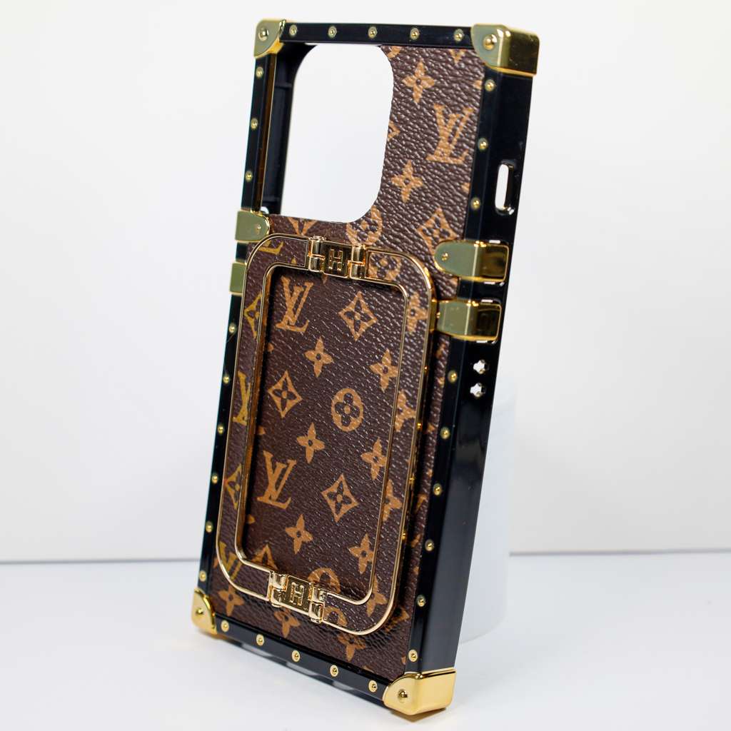 Luxury Trunk Case Iphone 11 12 13 14 15 16 Pro Max Plus With Kickstand