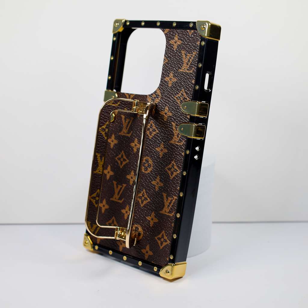 Luxury Trunk Case Iphone 11 12 13 14 15 16 Pro Max Plus With Kickstand