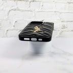 Ysl Iphone Case Fashion Black Leather For 12 13 14 15 16 Pro Max Plus Version