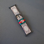 Fashion Designer Apple Watch Band Wrist Strap / Beige