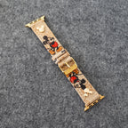 Fashion Gucci Design Apple Watch Band Wrist Strap / Brown