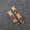 Fashion Gucci Design Apple Watch Band Wrist Strap / Brown