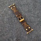 Designer Luxury Lv Band Apple Watch Series Brown Monogram