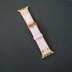 Pink Monogram Lv Iwatch Band