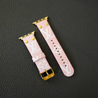 Pink Monogram Lv Iwatch Band