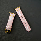 Pink Monogram Lv Iwatch Band