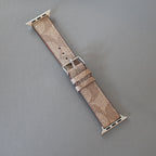 Coach Apple Watch Band Beige Leather